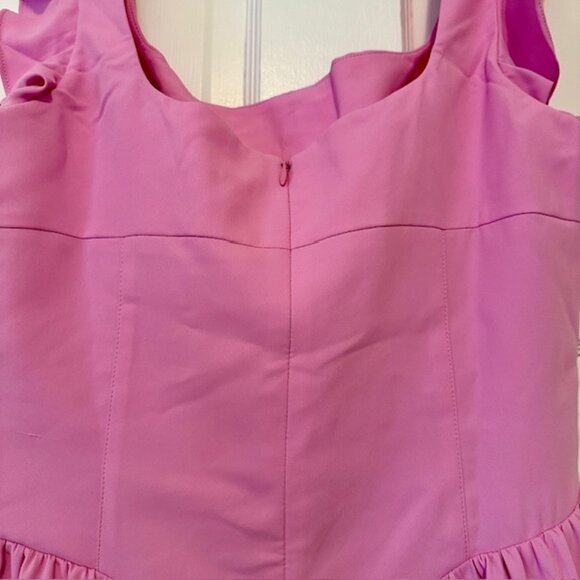 New AMANDA UPRICHARD Pink Holland Dress Flutter Sleeve Size XS NWT - Picture 14 of 16